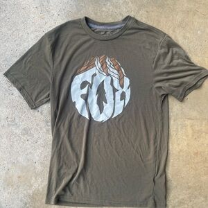 Fox Racing Men's Short Sleeve Medium Green Slate Turnout Tech Tee